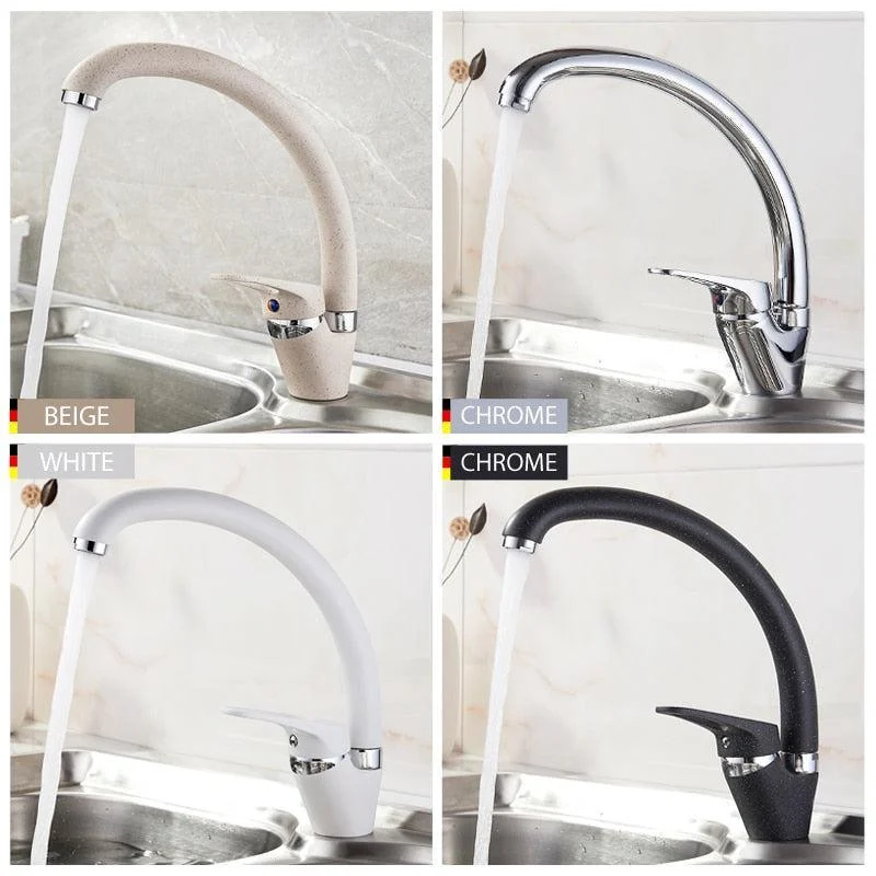 Multi-color Kitchen Tap Modern Style Home Water Tap Single Taps -Bathlova