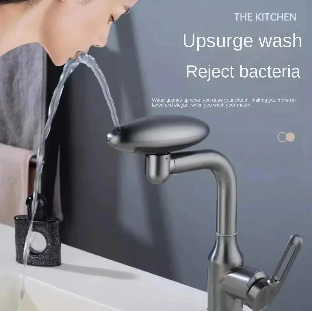 Multi Functional Waterfall Basin Tap 4 Modes Stream Sprayer Tap -Bathlova