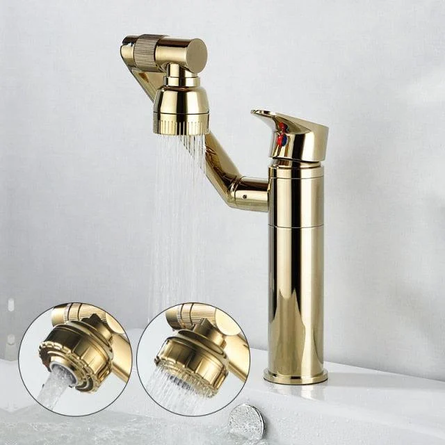 Multifunction Sink Tap Hot Cold Water Mixer Crane Deck Mounted Tap -Bathlova