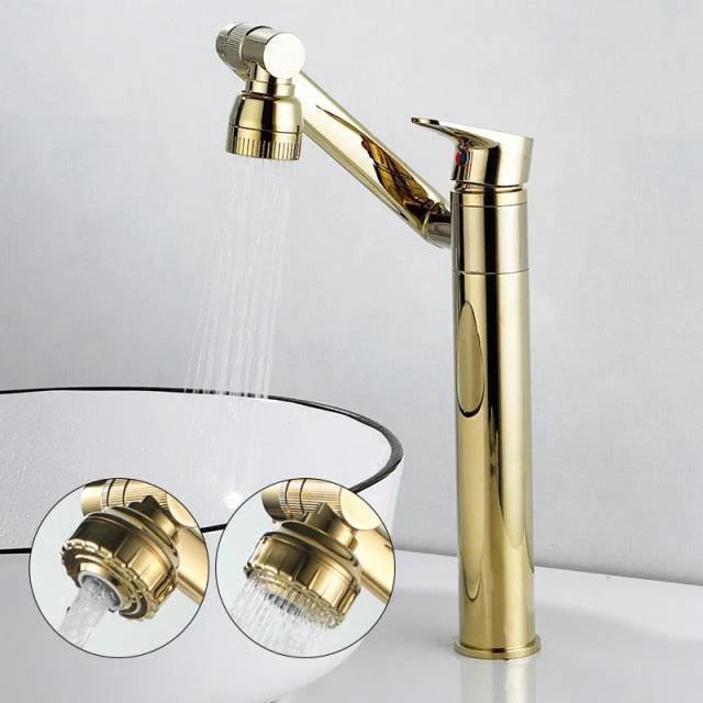 Multifunction Sink Tap Hot Cold Water Mixer Crane Deck Mounted Tap -Bathlova