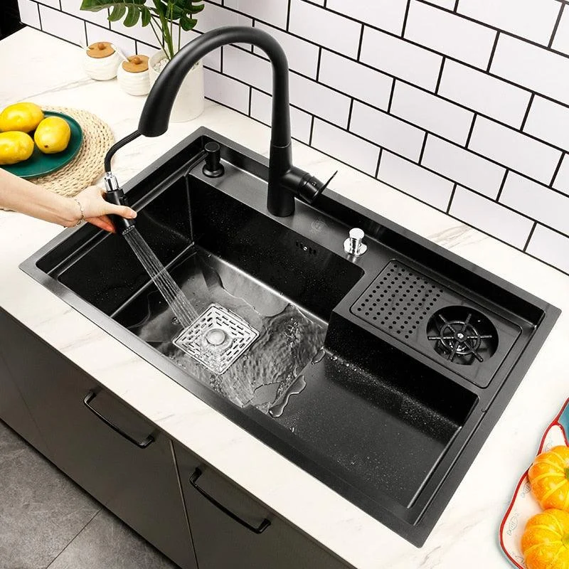 Nano Stepped Sink Stainless Steel Vegetable Wash Basin High Sink -Bathlova