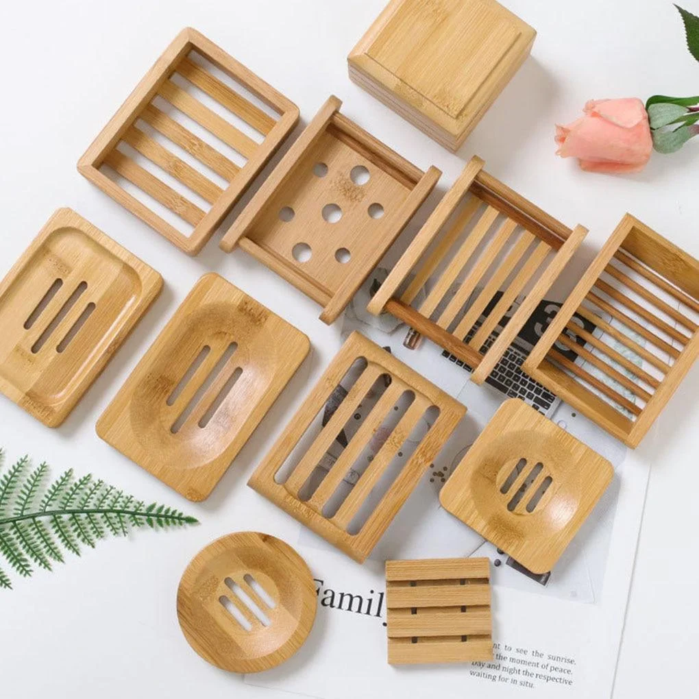 Natural Bamboo Soap Dish -Bathlova