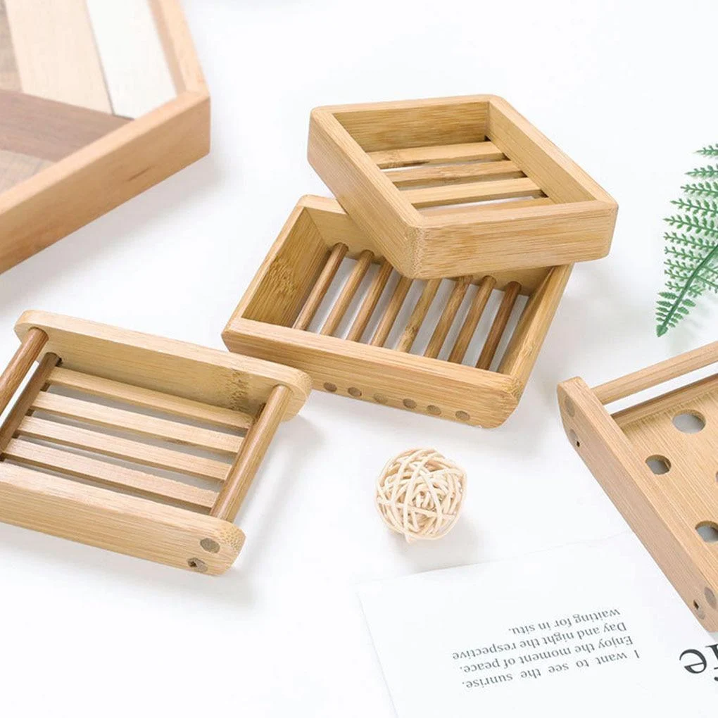 Natural Bamboo Soap Dish -Bathlova