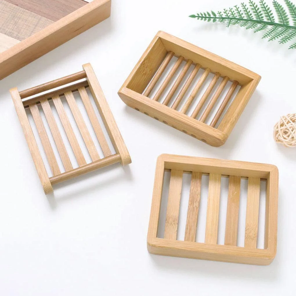 Natural Bamboo Soap Dish -Bathlova