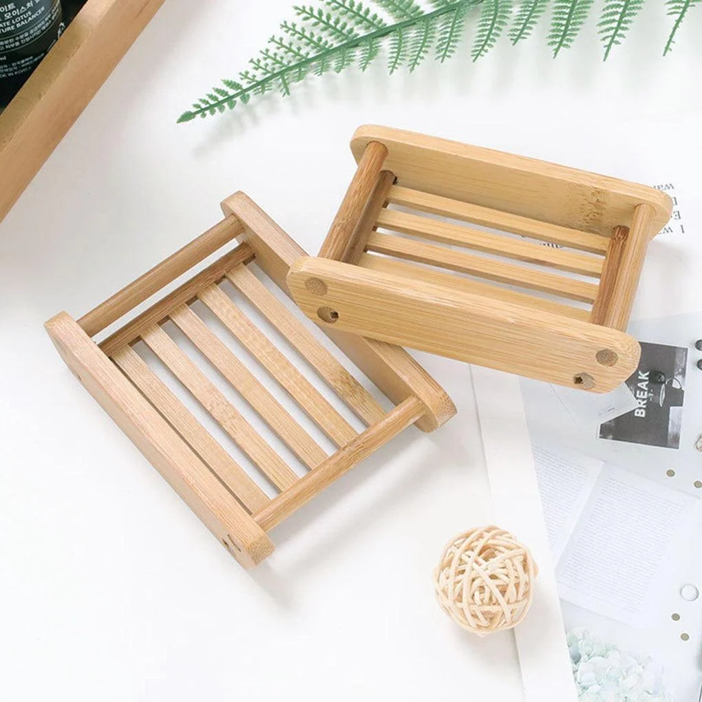 Natural Bamboo Soap Dish -Bathlova