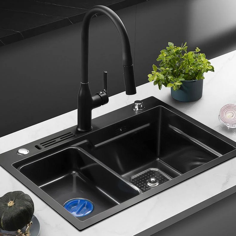 Noise-cancelling Design Kitchen Sink Stainless Steel Drop-In Kitchen Sink -Bathlova