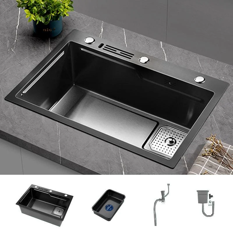 Noise-cancelling Design Kitchen Sink Stainless Steel Drop-In Kitchen Sink -Bathlova