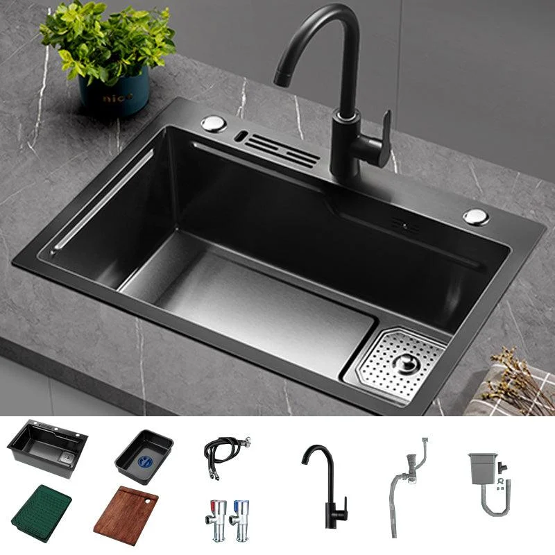 Noise-cancelling Design Kitchen Sink Stainless Steel Drop-In Kitchen Sink -Bathlova