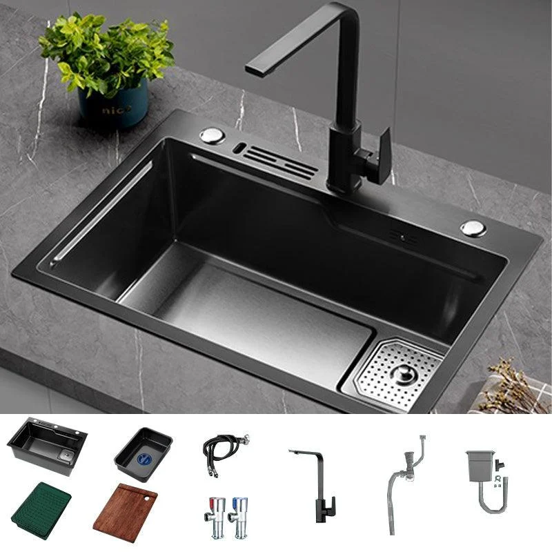 Noise-cancelling Design Kitchen Sink Stainless Steel Drop-In Kitchen Sink -Bathlova