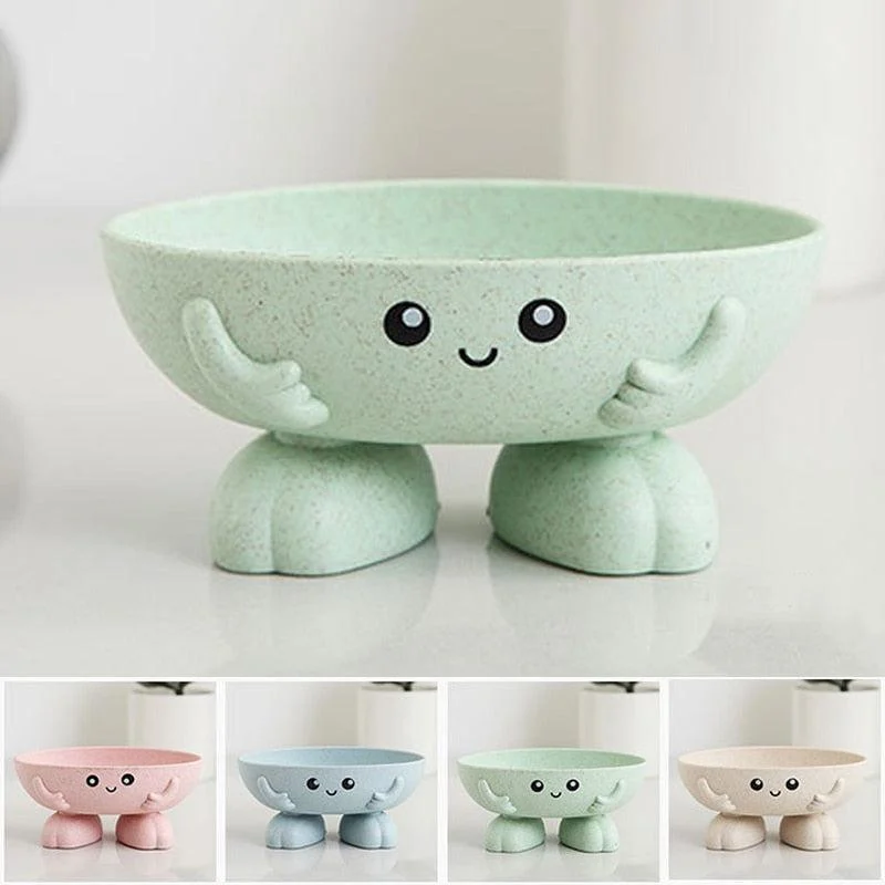 Non-slip Soap Dish Bathroom Supply Soap Holder Cartoon Shape Holder -Bathlova