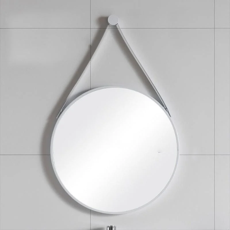 Nordic Bathroom Mirror Round Wall Mounted Mirror Hanging Ornament -Bathlova