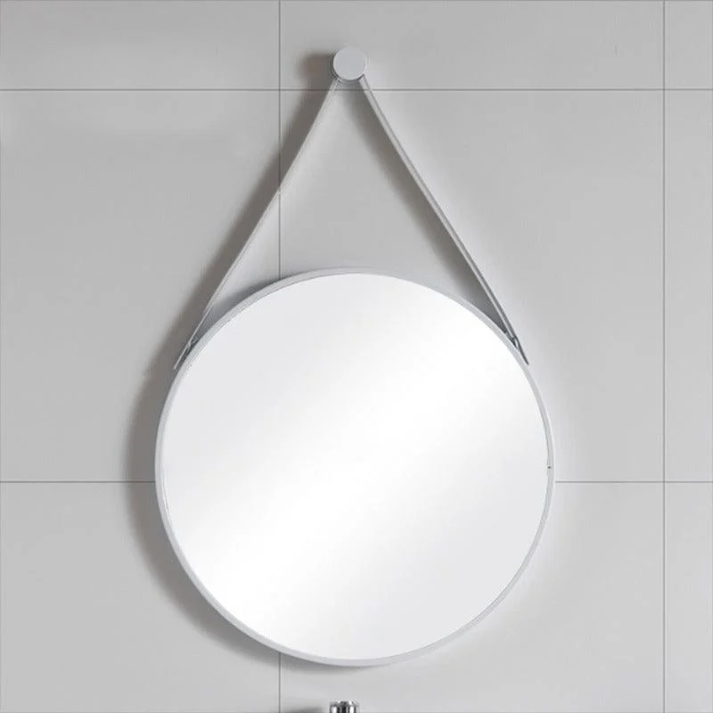 Nordic Bathroom Mirror Round Wall Mounted Mirror Hanging Ornament -Bathlova