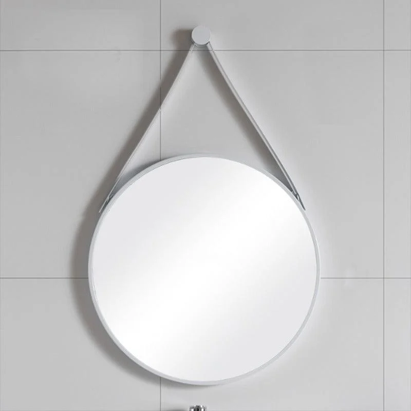 Nordic Bathroom Mirror Round Wall Mounted Mirror Hanging Ornament -Bathlova