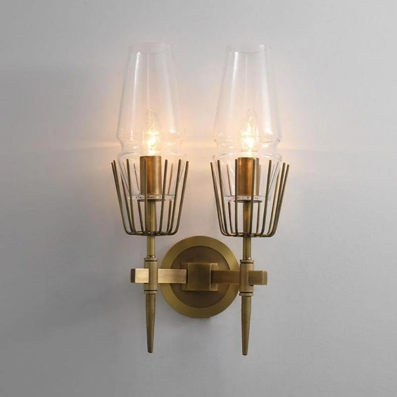 Nordic Brass Wall Lamp -Bathlova