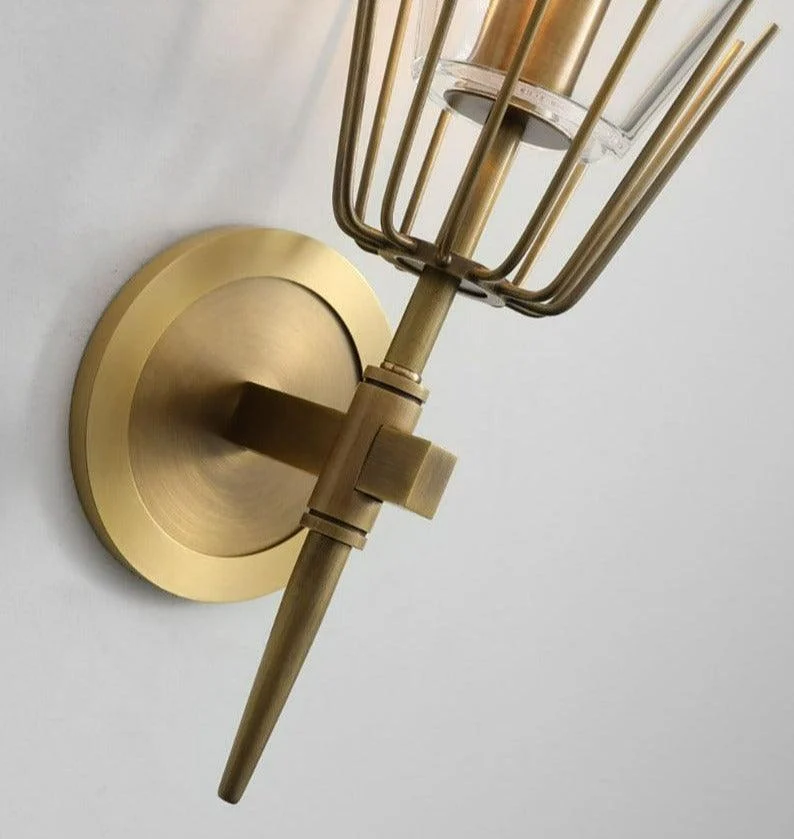 Nordic Brass Wall Lamp -Bathlova