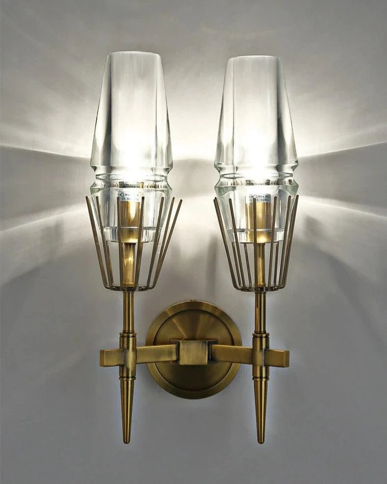 Nordic Brass Wall Lamp -Bathlova