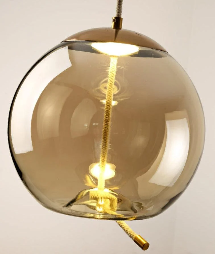 Nordic Rope & Glass Pendant Lights -Bathlova