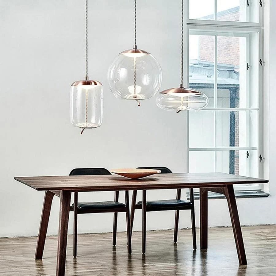 Nordic Rope & Glass Pendant Lights -Bathlova