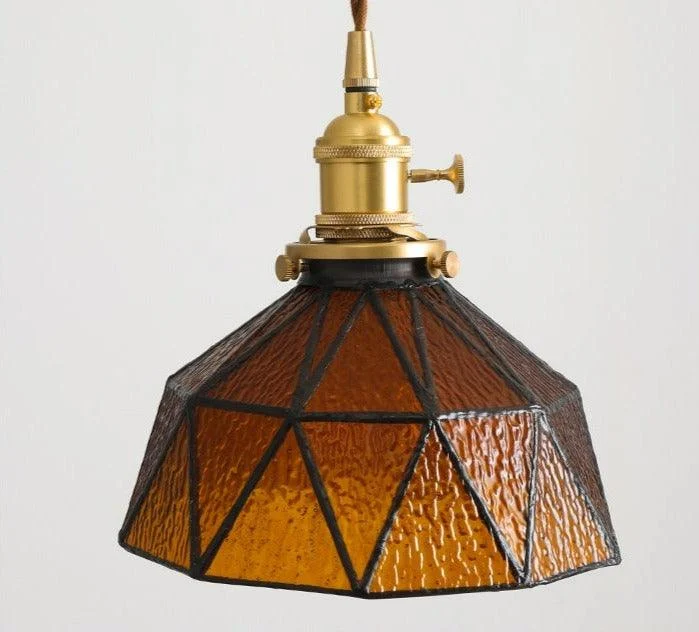 Nordic Stained Glass Pendant Lights -Bathlova