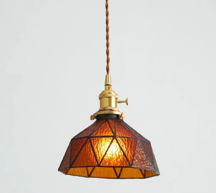 Nordic Stained Glass Pendant Lights -Bathlova