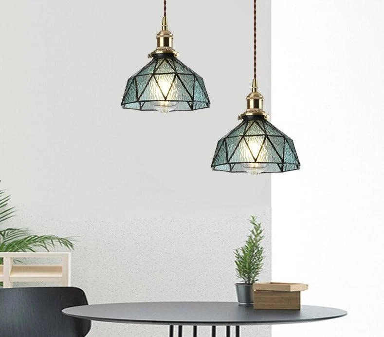 Nordic Stained Glass Pendant Lights -Bathlova