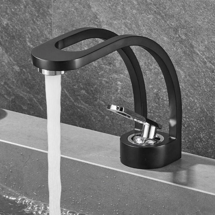 Oliver - Curved Dual-Channel Modern Bathroom Tap -Bathlova