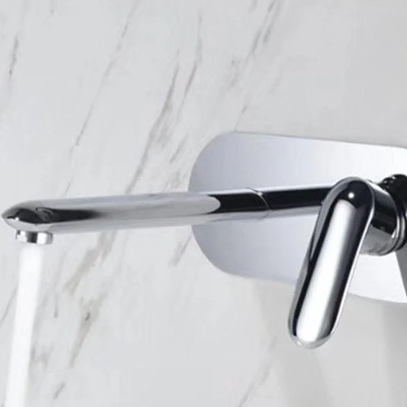 One Hole Tap One Lever Handle Wall Mounted Bathroom Tap -Bathlova