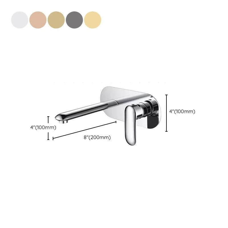 One Hole Tap One Lever Handle Wall Mounted Bathroom Tap -Bathlova