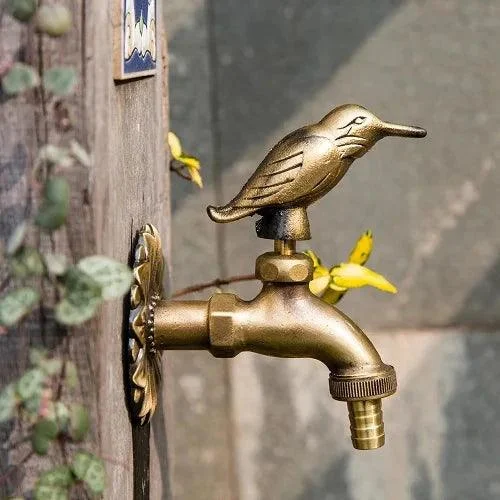 Outdoor Garden Tap Wall Mount Solid Decorative Antique Tap -Bathlova