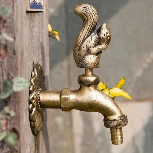 Outdoor Garden Tap Wall Mount Solid Decorative Antique Tap -Bathlova