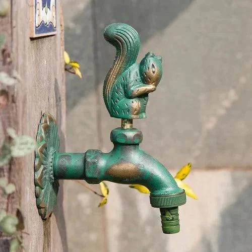 Outdoor Garden Tap Wall Mount Solid Decorative Antique Tap -Bathlova