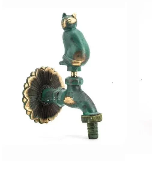 Outdoor Garden Tap Wall Mount Solid Decorative Antique Tap -Bathlova