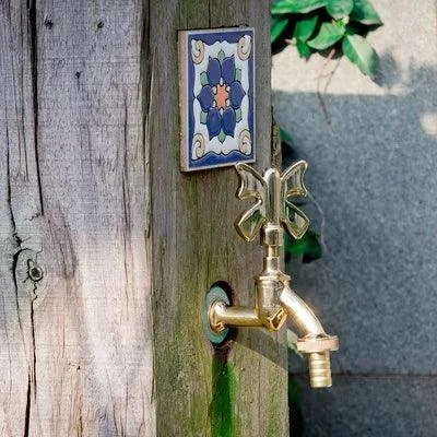 Outdoor Garden Tap Wall Mount Solid Decorative Antique Tap -Bathlova