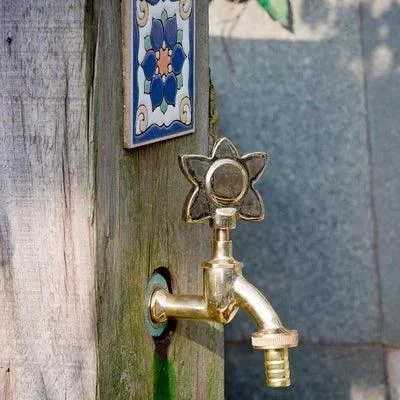 Outdoor Garden Tap Wall Mount Solid Decorative Antique Tap -Bathlova