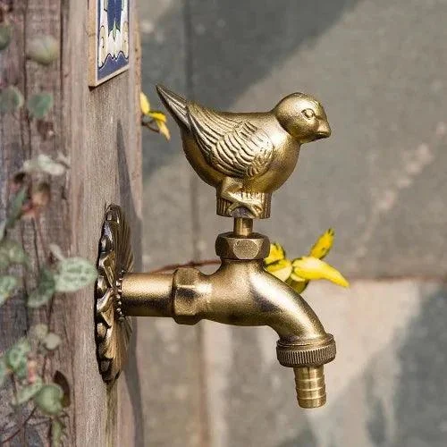 Outdoor Garden Tap Wall Mount Solid Decorative Antique Tap -Bathlova