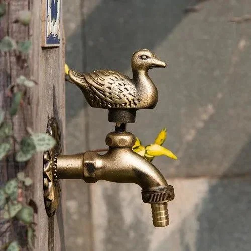 Outdoor Garden Tap Wall Mount Solid Decorative Antique Tap -Bathlova