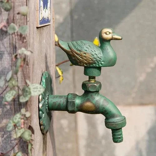 Outdoor Garden Tap Wall Mount Solid Decorative Antique Tap -Bathlova