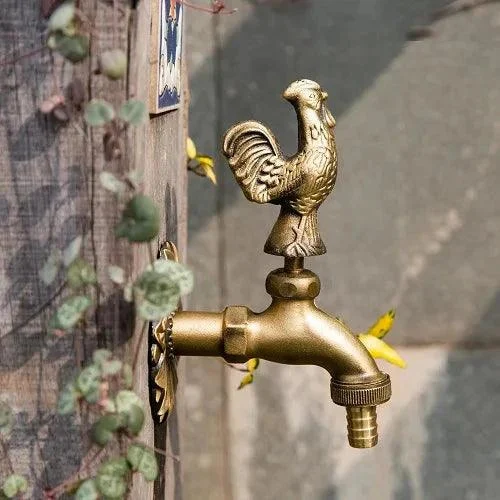 Outdoor Garden Tap Wall Mount Solid Decorative Antique Tap -Bathlova