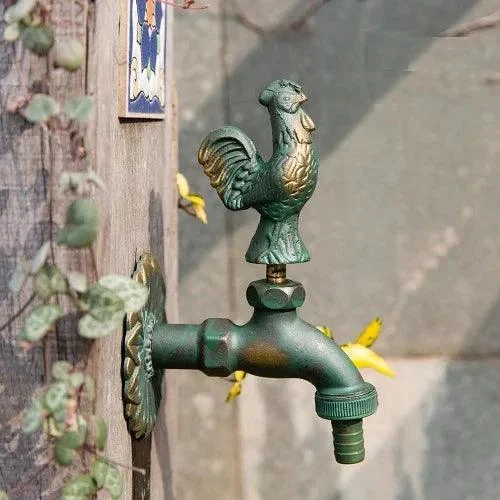 Outdoor Garden Tap Wall Mount Solid Decorative Antique Tap -Bathlova