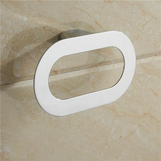 Oval Shaped Towel Ring Bathroom Accessory -Bathlova