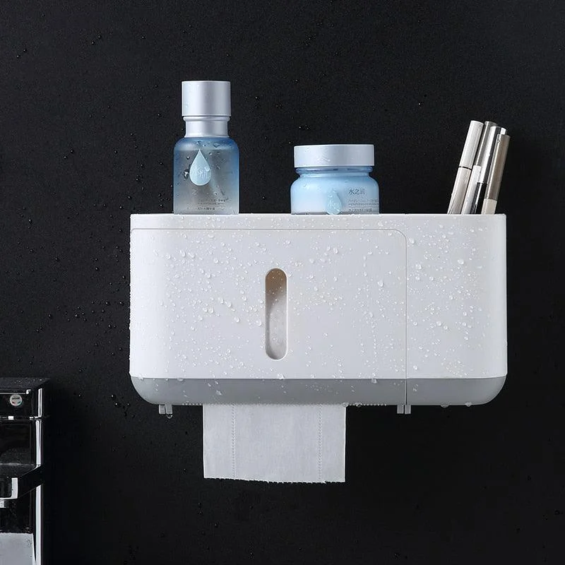 Paper Towel Tissue Box Dispenser Wall Mounted Paper Towel Holder -Bathlova