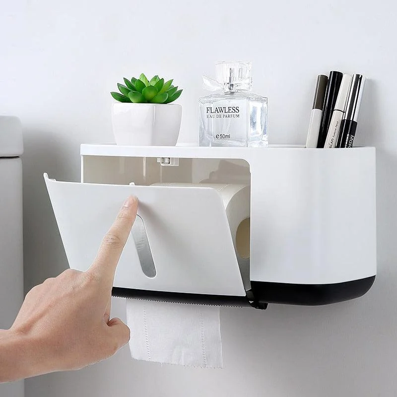 Paper Towel Tissue Box Dispenser Wall Mounted Paper Towel Holder -Bathlova