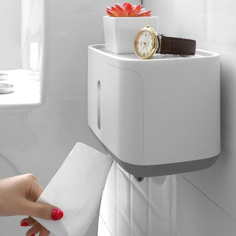 Paper Towel Tissue Box Dispenser Wall Mounted Paper Towel Holder -Bathlova