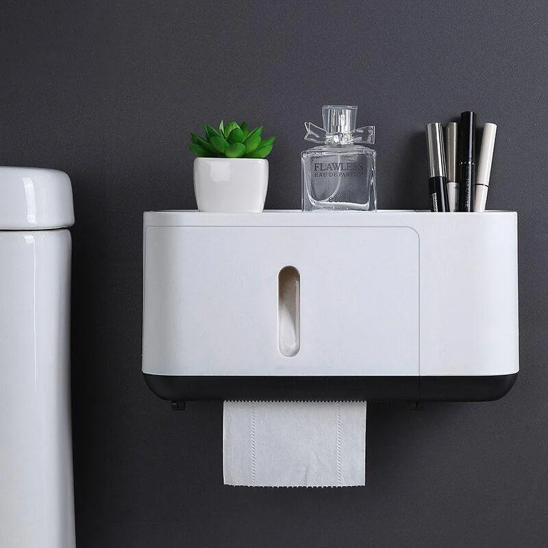 Paper Towel Tissue Box Dispenser Wall Mounted Paper Towel Holder -Bathlova