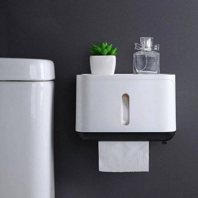 Paper Towel Tissue Box Dispenser Wall Mounted Paper Towel Holder -Bathlova