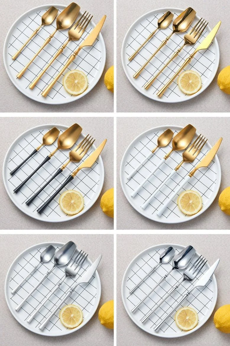 Paxon - Modern Silverware Set -Bathlova