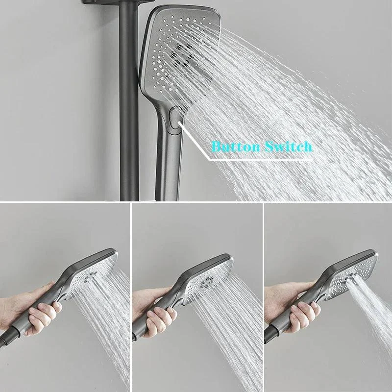 Piano Digital Shower Set Brass Bathroom Tap Rainfall Shower System -Bathlova