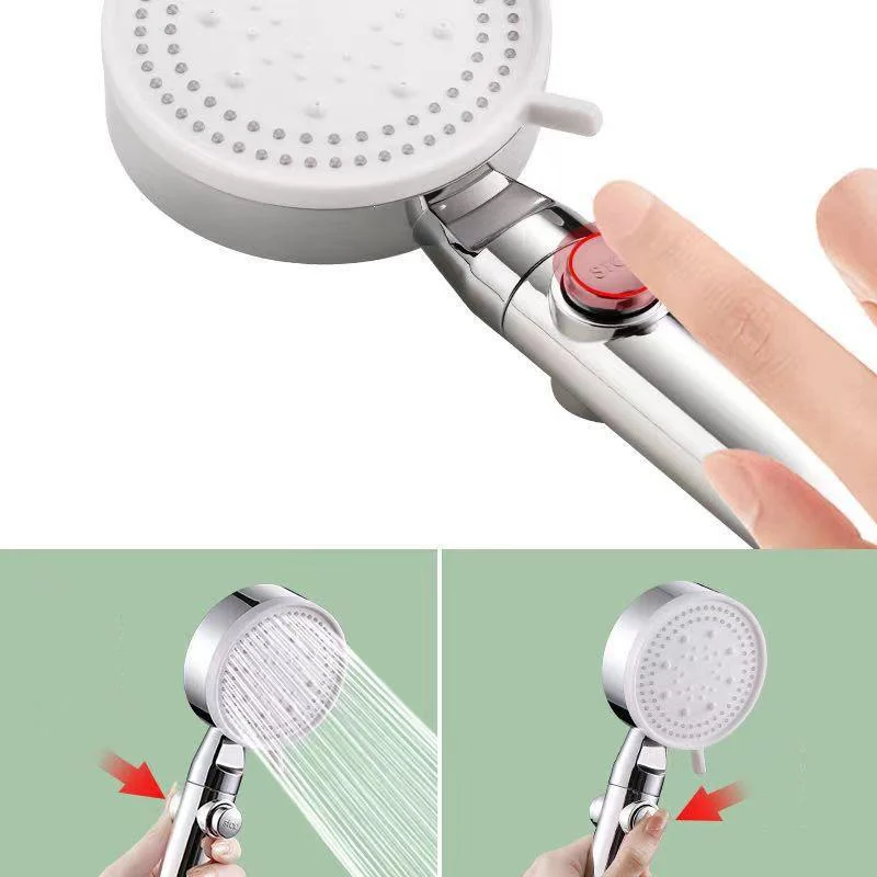 Plastic Bathroom Shower Head Wall-mounted Shower Head with Adjustable Spray Pattern -Bathlova