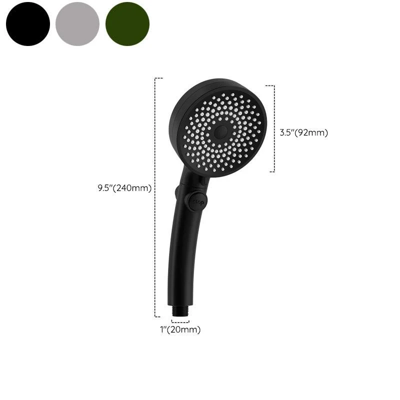 Plastic Hand Shower Round Adjustable Spray Pattern Hand Shower -Bathlova