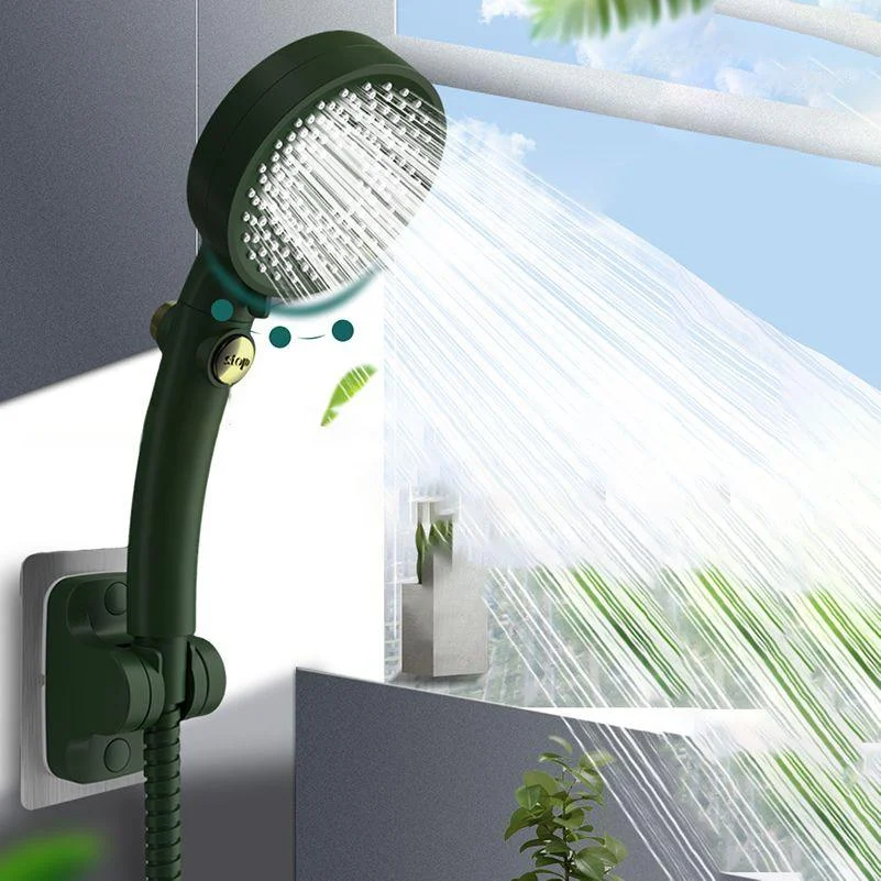 Plastic Hand Shower Round Adjustable Spray Pattern Hand Shower -Bathlova